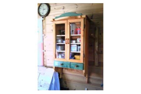 職人さんの手作り家具 壁掛け棚 _S12