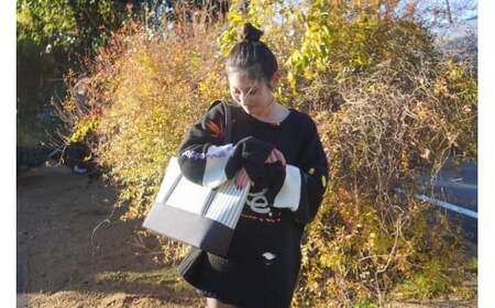 【AKIRAオリジナル】【マツコの知らない世界 で紹介されました！】大きなトートバッグ レディスショルダータイプ ストライプ×薄茶デニム A4対応 大きい 大容量 軽量 軽い 横型 日本製 キャンバス 肩掛け 通勤 通学 上質 カジュアル オシャレ シンプル レディース カバン 鞄 バック