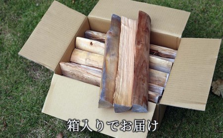  【3回定期便】乾燥薪 すぎ・ヒノキ 約7kg・箱入  