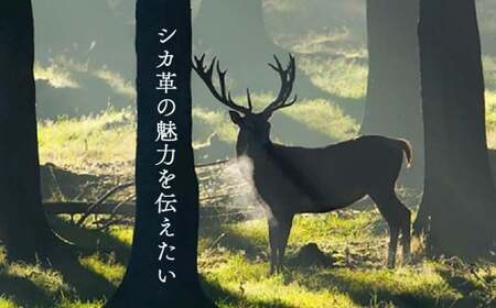 シカ革巾着袋(鹿革+帆布) Z-UY-A08A