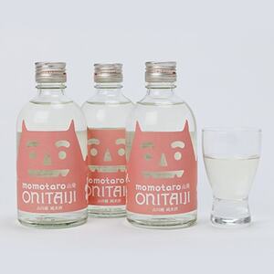 久米南産　山田錦　山廃純米酒　桃太郎　鬼退治　300ml　3本【1109200】