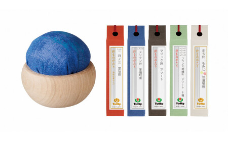 なめらかに通る、まっすぐ伝わる想い「針ものがたり 5種」、季節の色をイメージした「針やま　瑠璃色(文月)」のセット