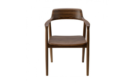 HIROSHIMAアームチェア（板座）ウォルナット[2985-51]