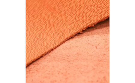 \年内発送/ミニマム財布(ラウンド)本革バスケ/オレンジ ML074