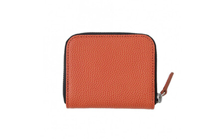 \年内発送/ミニマム財布(ラウンド)本革バスケ/オレンジ ML074