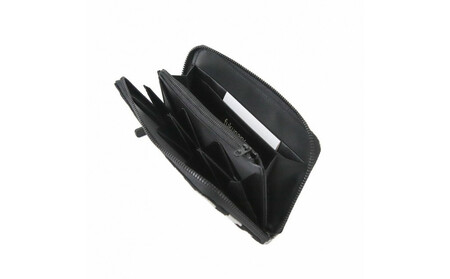 「千菱」 ラウンドラウンド長財布 / KUROGIN ドット B07