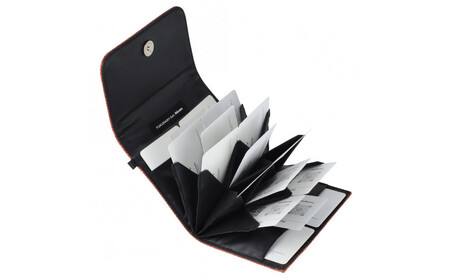 FUKUNARY はちのす カードケース 最大17枚 大容量 / ブラウン M069