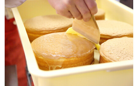 広島ご当地菓子 蘭楽堂のバターカステラ 2個