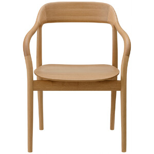 Takoアームチェア（板座）ホワイトオーク・ナチュラルクリア[2543-21]