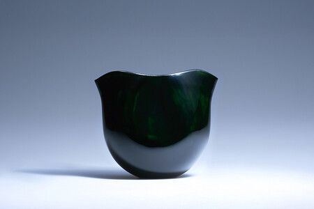 両口酒器「えくぼ」(緑)