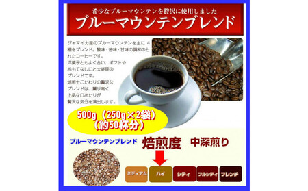 ブルーマウンテンブレンド三昧（500g）【極細挽き】