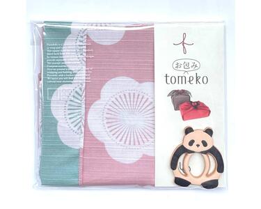 ウオーク社　お包みtomekoセットパンダ(梅ベビーピンク） ku079-070-r