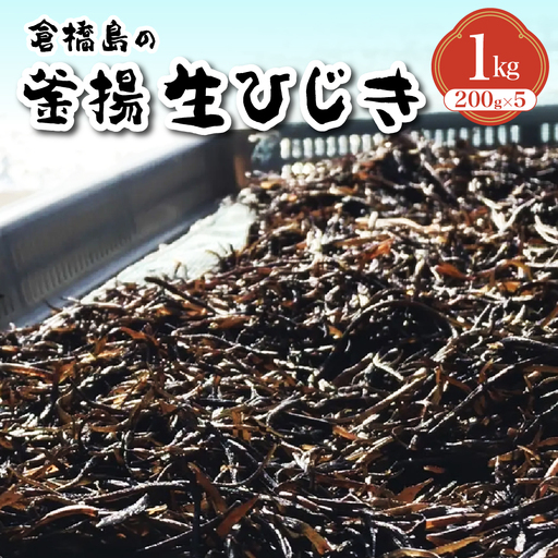 【2025年12月～発送】食べたことある？釜揚生ひじき 1kg (200g×5袋) ku204-002-r