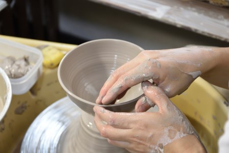 いっちん文様 陶器製 湯呑み 1個 一点もの 手作り 和食器 小鉢にも 広島県 呉市