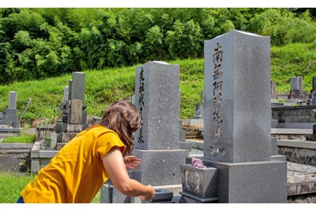お墓清掃代行 ライブ配信プラン（スタンダード）掃除 サービス お墓 お盆 墓掃除 墓石清掃 墓地清掃 広島県 呉市 ku078-010-r
