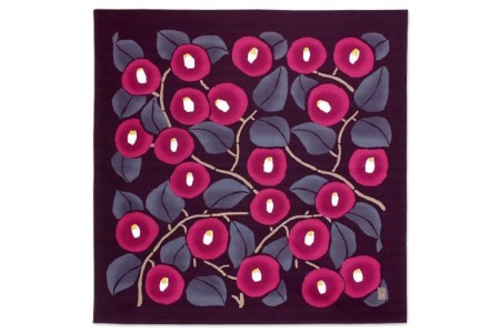 ウオーク社 ふろしきハンド夢二セット（椿/アズキ）（ハンドル色：コゲチャ）風呂敷 ふろしきバッグ バッグ ハンドル 持ち手 取っ手 竹久夢二 つばき ツバキ おしゃれ 可愛い かわいい ギフト プレゼント 送料無料 広島県 呉市 ku079-018-r