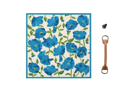 ウオーク社 ふろしきハンドセット（ブリアンテス/ブルー）風呂敷 ふろしきバッグ バッグ ハンドル 持ち手 取っ手 シビラ おしゃれ 可愛い かわいい ギフト プレゼント 送料無料 広島県 呉市 ku079-032-r