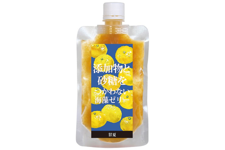 添加物と砂糖をつかわない海藻ゼリー 甘夏 6個 カルシウム ミネラル 食物繊維 寒天 天草 あまなつ 夏みかん 柑橘 ジュレ フルーツ デザート 無添加 常温配送 送料無料 広島県 呉市 ku058-005-r