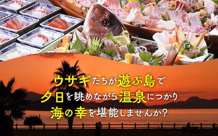 うさぎの島 1日1組限定 うさぎに囲まれる手ぶらキャンプ(夕食広島牛BBQ)ペア宿泊券(32,000円相当)