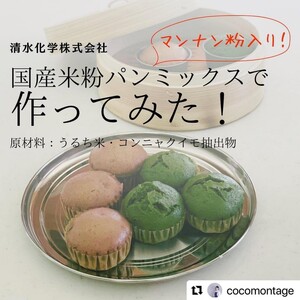 米粉 パンミックス 300g × 5袋 国産 グルテンフリー こんにゃくマンナン 清水化学 三原 パン お菓子作り ミックス粉 マンナン粉 048013