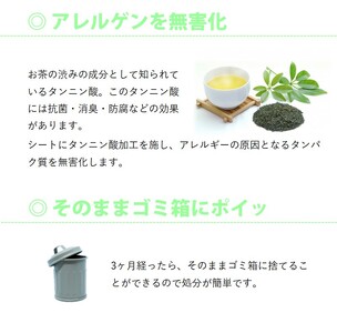 ダニ取りシート 小 1.5畳用 2枚入 (12×15cm)　016111