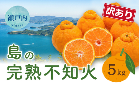 【先行受付】【訳あり】瀬戸内 島の不知火 約5kg 白鷺農園《2025年2月下旬-4月上旬頃出荷》 デコポン と同品種  旬 柑橘 フルーツ 果物 しらぬい デコポン わけあり 規格外 不知火 164003