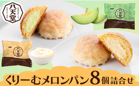 【八天堂】くりーむメロンパン8個詰合せ スイーツ ギフト お中元 お歳暮 贈答 お菓子 詰合せ お菓子 手土産 甘いもの プレゼント 015018