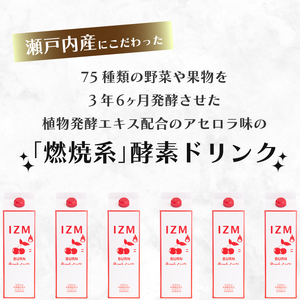 【IZM酵素ドリンク】IZM BURN ACEROLA TASTE  健康 便秘 お通じ 燃焼 アセロラテイスト 美容 ダイエット ファスティング 置き換え インナーケア イズム 199003