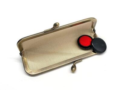 革工房いんのしま パイソンレザー印鑑ケース(色:グリーン)