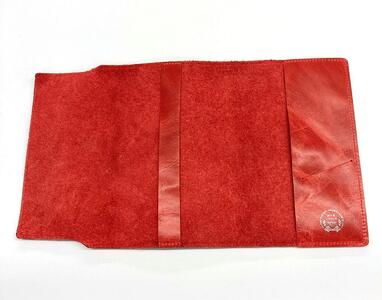革工房いんのしま シワが楽しめる牛革ブックカバー新書本サイズ(色：赤)