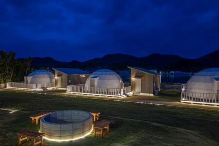 グランヴィレッジ瀬戸内しまなみ　グランピング宿泊ギフト券（3000円分）【瀬戸内 グランピング 旅行 旅行券 尾道市 】