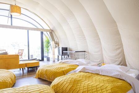 グランヴィレッジ瀬戸内しまなみ　グランピング宿泊ギフト券（3000円分）【瀬戸内 グランピング 旅行 旅行券 尾道市 】