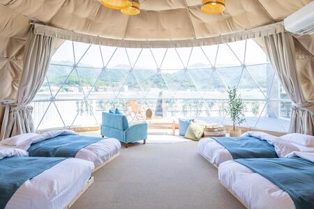 グランヴィレッジ瀬戸内しまなみ　グランピング宿泊ギフト券（9000円分）【瀬戸内 グランピング 旅行 旅行券 尾道市 】