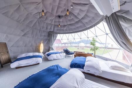 グランヴィレッジ瀬戸内しまなみ　グランピング宿泊ギフト券（9000円分）【瀬戸内 グランピング 旅行 旅行券 尾道市 】