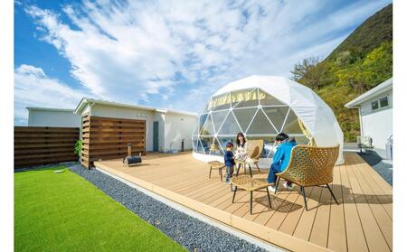 瀬戸内海の絶景グランピング「LEMON FARM GLAMPING しまなみ」宿泊補助券 60,000円分