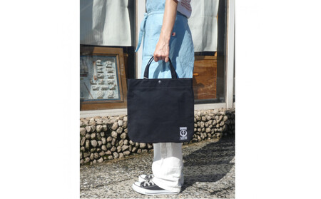 TR-A4縦（A4ファイル対応）黒［尾道 帆布鞄 彩工房］