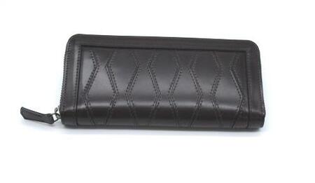 革工房いんのしまコードバンラウンド長財布濃茶