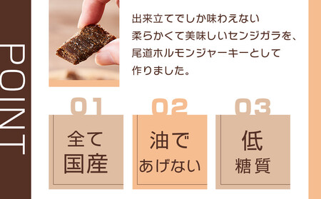 ビールにピッタリ! 尾道ホルモンジャーキー 「せんじがら」 ガツとハラミの2種 3袋ずつ