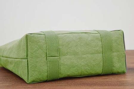 【尾道帆布】コンパクトで丈夫！｜トートバッグ丸（若草）