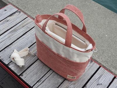 備後浪漫　Toppo-R 紅 2WAY［尾道 帆布鞄 彩工房］
