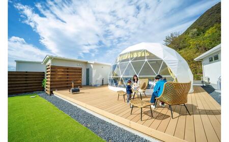瀬戸内海の絶景グランピング「LEMON FARM GLAMPING しまなみ」宿泊補助券　30,000円分 (1,000円×30枚）【瀬戸内 グランピング 旅行 旅行券 尾道市 】