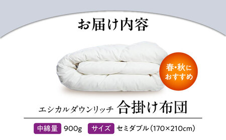 洗える 人工羽毛 合い掛け布団 セミダブル [BAAK099]掛け布団