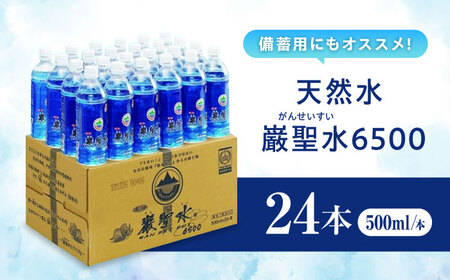 飲料 水 ミネラルウォーター 巌聖水6500 500ml×24本 広島県福山市/小林商事 ミネラルウォーター ペットボトル 500ml 24本 保存用 備蓄 防災 [BAEA012]