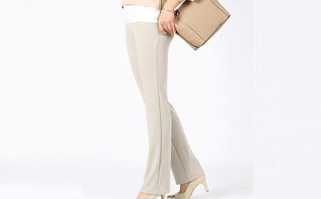 ボナンザ ストレートパンツ(アイボリーM・股下70cm)[BAFM247] バッグ