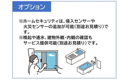 HOME ALSOK るすたくセキュリティパック 12ヶ月間【空き家管理 防犯 見回り 安心 セキュリティ 広島県 福山市】 [BADQ001]