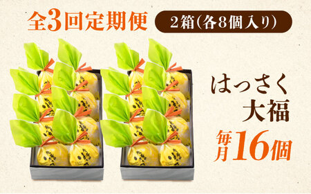 【3回定期便】はっさく大福8個入×2 [BADH026]大福