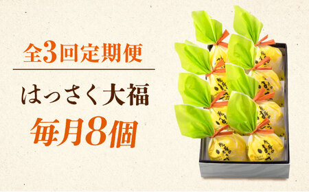 【3回定期便】はっさく大福8個入 [BADH022]大福
