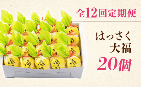 【12回定期便】はっさく大福20個入 [BADH032]大福