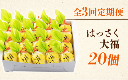 【3回定期便】はっさく大福20個入 [BADH030]大福