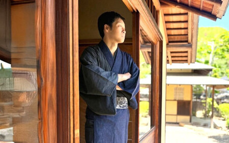 着物 和福デニム男性用着物＆帯 [BAGM001]